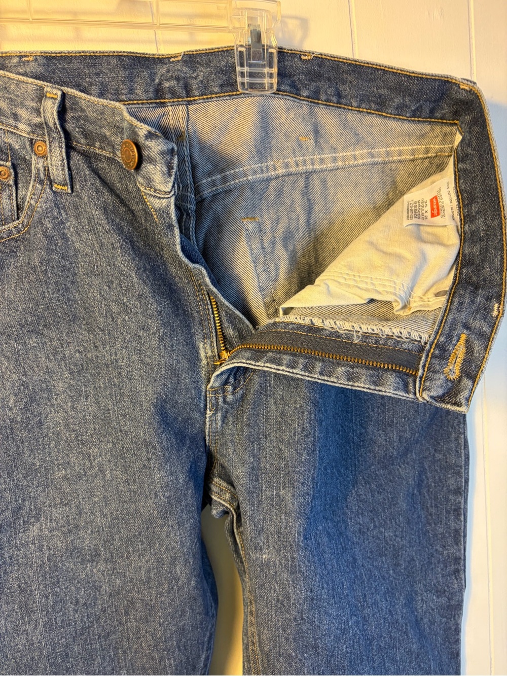 Wrangler Five Star Regular Fit Jeans 35x28 Blue NWT